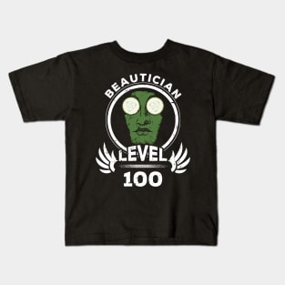 Level 100 Beautician Face Mask Gift Kids T-Shirt